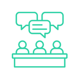Graphic of a expert panel